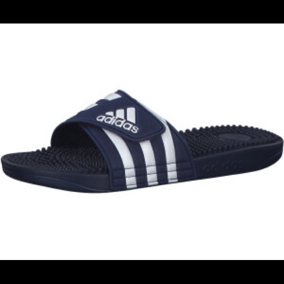ADIDAS MENS ADISSAGE SLIDE BLUE - Picture 5 of 6